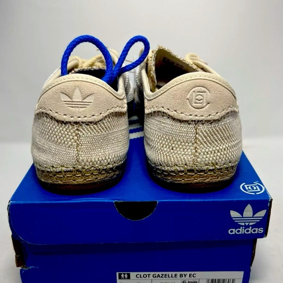 👡 Adidas Gazelle x CLOT EC Hale Ivory 👢 - Picture 3 of 3